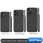 Load image into Gallery viewer, Silicone Material For Iphone 12 Mini 12 Pro 12 Max Pro Max Power Case Audio Output Power Bank Battery Charger Case
