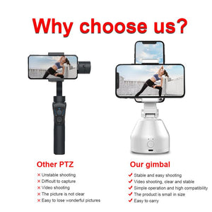 All-in-one Face Tracking Smart AI Gimbal Personal Robot Cameraman Follow Up Selfie Stick Souing App Controlled For Photo Vedio