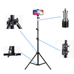 Load image into Gallery viewer, Live Photo Blogger Foldable Tripod For Iphone Xiaomi Huawei Mobile Phone Smartphone Tripod For Phone 19 50 160 210CM Camera
