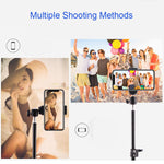 Load image into Gallery viewer, Live Photo Blogger Foldable Tripod For Iphone Xiaomi Huawei Mobile Phone Smartphone Tripod For Phone 19 50 160 210CM Camera
