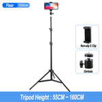 Load image into Gallery viewer, Live Photo Blogger Foldable Tripod For Iphone Xiaomi Huawei Mobile Phone Smartphone Tripod For Phone 19 50 160 210CM Camera
