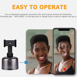 360° Rotation Smart Selfie Stick Auto Face Object Tracking Camera Tripod Holder Smart Shooting Phone Mount