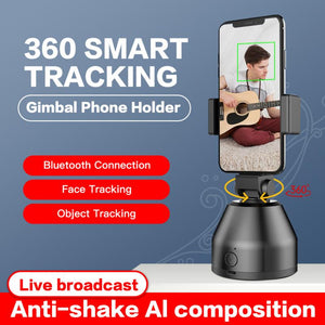 All-in-one Face Tracking Smart AI Gimbal Personal Robot Cameraman Follow Up Selfie Stick Souing App Controlled For Photo Vedio