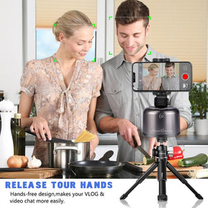 360° Rotation Smart Selfie Stick Auto Face Object Tracking Camera Tripod Holder Smart Shooting Phone Mount