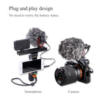 Load image into Gallery viewer, BY-MM1 Microphone Cardioid Shotgun for IPhone Android Smartphone Canon Nikon Sony DSLR Camera Consumer Camcorder PC Mic
