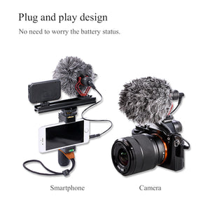 BY-MM1 Microphone Cardioid Shotgun for IPhone Android Smartphone Canon Nikon Sony DSLR Camera Consumer Camcorder PC Mic