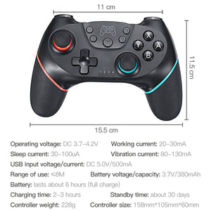 Bluetooth Pro Gamepad for N-Switch NS-Switch NS Switch Console Wireless Gamepad Video Game USB Joystick Controller Control