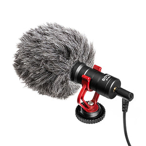 BY-MM1 Microphone Cardioid Shotgun for IPhone Android Smartphone Canon Nikon Sony DSLR Camera Consumer Camcorder PC Mic