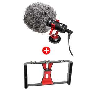 BY-MM1 Microphone Cardioid Shotgun for IPhone Android Smartphone Canon Nikon Sony DSLR Camera Consumer Camcorder PC Mic