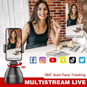 All-in-one Face Tracking Smart AI Gimbal Personal Robot Cameraman Follow Up Selfie Stick Souing App Controlled For Photo Vedio